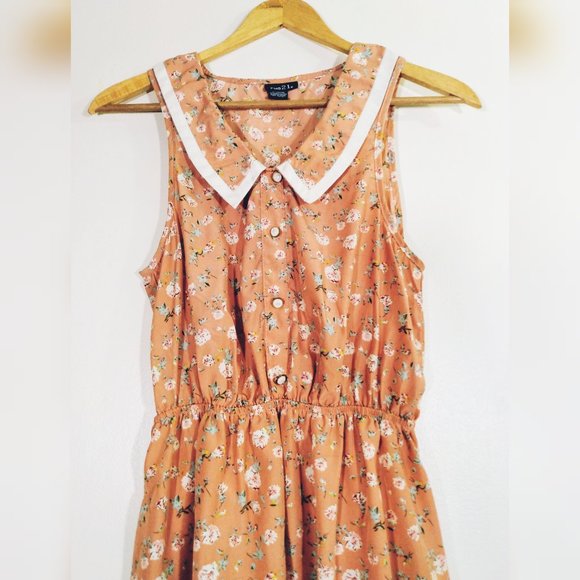 Rue 21 Floral A-Line Sleeveless Mini Dress | Small - Picture 3 of 3